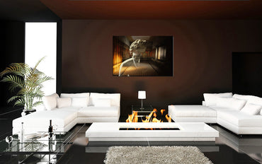 The Villa dei Mysteries acrylic print by Storaro Art Collection - Pompeii villa with Roman frescoes and marble sculpture in luminous premium wall art